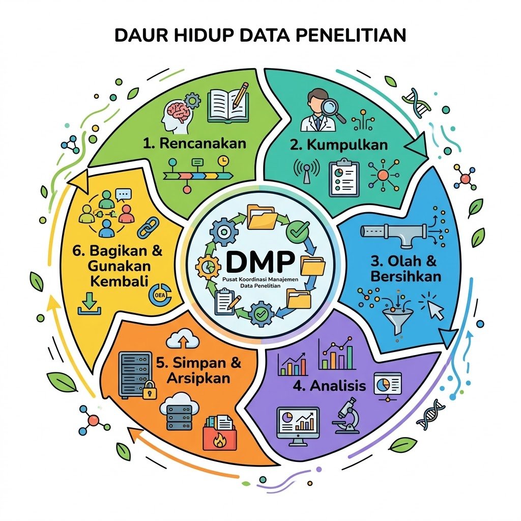 Visualisasi 10. Daur Hidup Data Penelitian