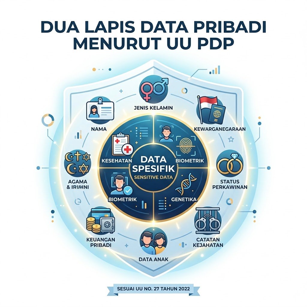 Visualisasi 7. Dua Lapis Data Pribadi menurut UU PDP