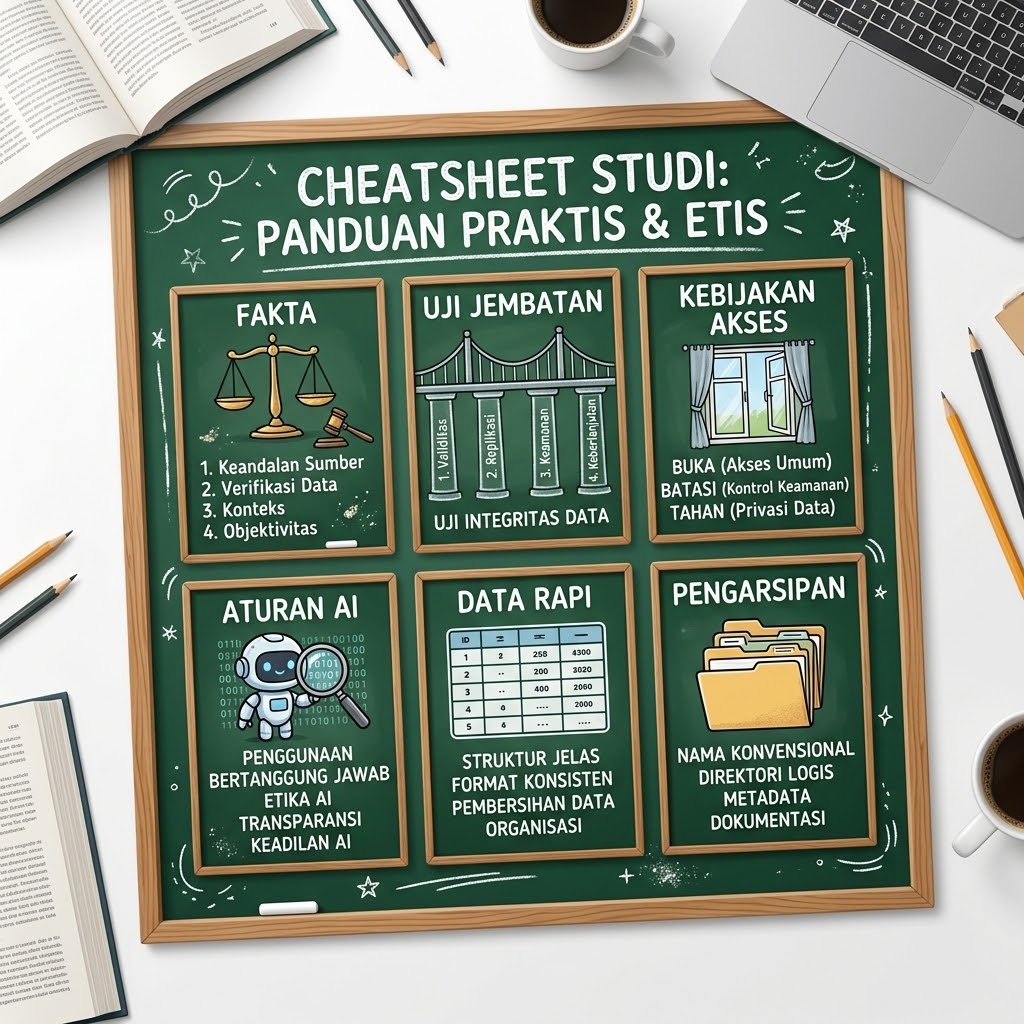 Poster ringkas praktik terbaik pengelolaan data