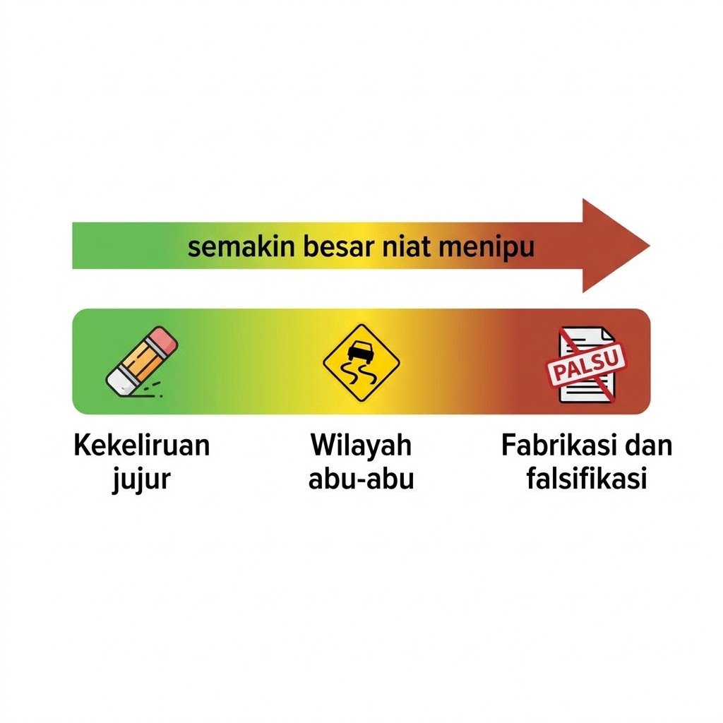 Spektrum integritas data, dari kekeliruan sampai pemalsuan