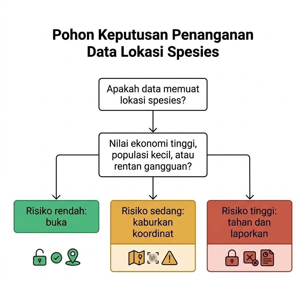 Menakar risiko sebelum membagikan data lokasi spesies